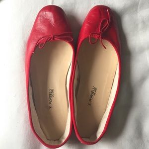 Porselli red ballet flats, 39 new